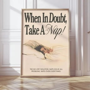When In Doubt Take A Nap Poster Size 24''x36''-Gategoo