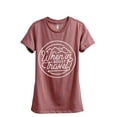 thumbnail image 1 of When In Doubt Travel Women's Fashion Relaxed T-Shirt Tee Heather Rouge Medium, 1 of 4