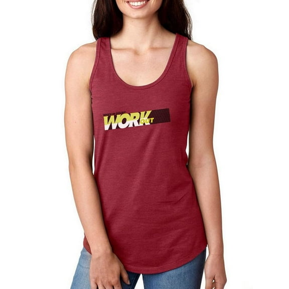 When In Doubt Work Out Racerback Tank Women -Image by Shutterstock, Female Medium