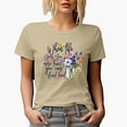 thumbnail image 1 of When Life Give You More Than You Can Stand, Kneel with Watercolor Flowers Art Merch Gift, Tan T-Shirt, Medium, 1 of 5