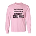 thumbnail image 1 of When Life Shuts A Door. . Open It Adult Long Sleeve T-shirt, 1 of 2