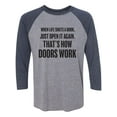 thumbnail image 1 of When Life Shuts A Door. . Open It Unisex 3/4 Sleeve Baseball Raglan Tee, 1 of 2