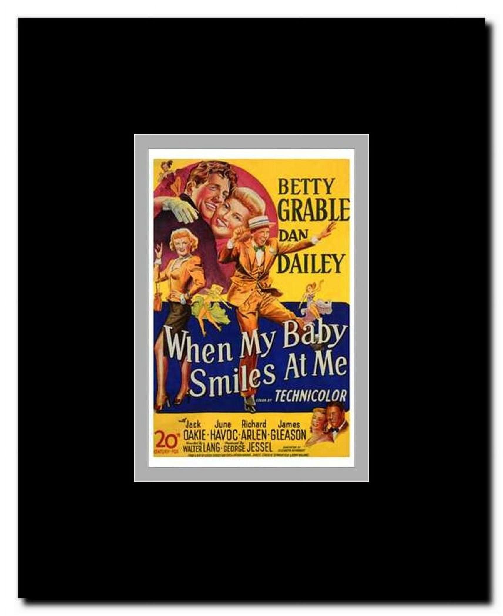 When My Baby Smiles At Me Framed Movie Poster