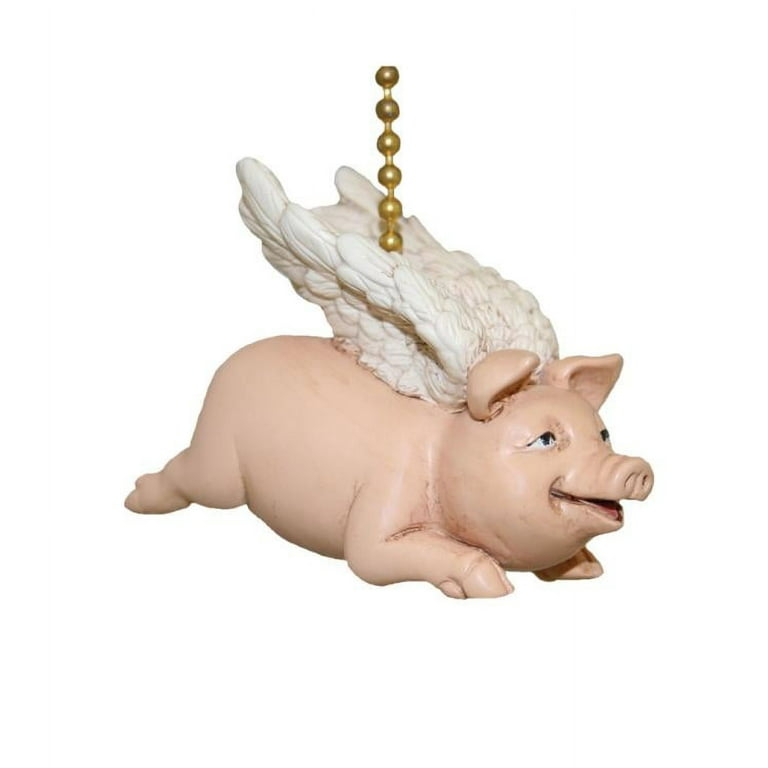 When Pigs Fly Flying Winged Pig Ceiling Fan Light Pull