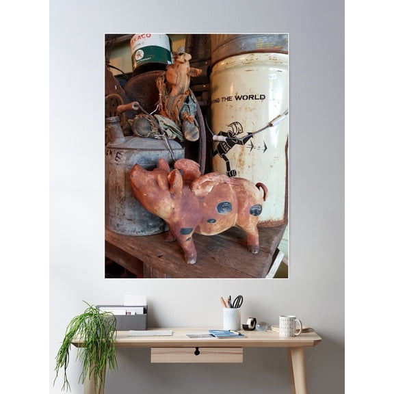 When Pigs Fly Poster Wall Art, Modern Wall Decor For Living Room Bedroom, 16x24 UNFRAMED
