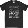 thumbnail image 1 of When Someone Yells Stop T-Shirt Funny Music Humor Novelty Cotton Tee - Black, 2XL, 1 of 1