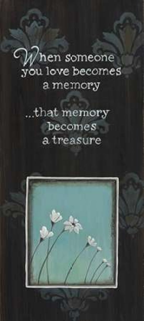 When Someone You Love Canvas Art - Karen Tribbet (10 x 20)