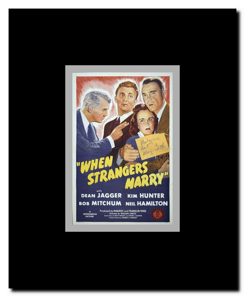 When Strangers Marry Framed Movie Poster