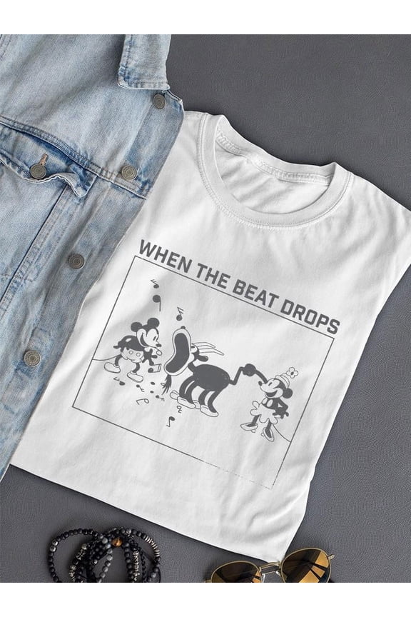 When The Beat Drops T-shirt Women's -SmartPrintsInk Designs