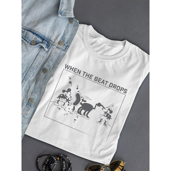 When The Beat Drops T-shirt Women's -SmartPrintsInk Designs