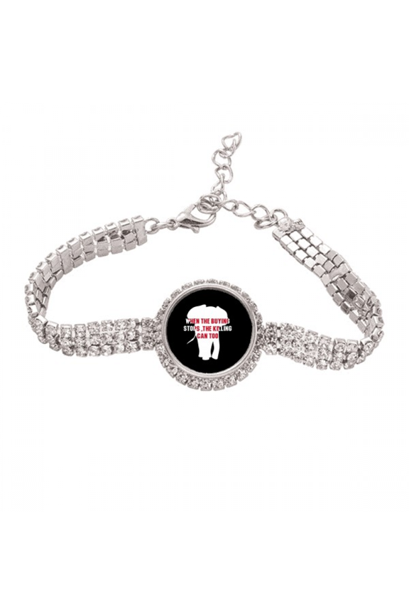 When The Buying Stops The Killing Can Too Tennis Chain Anklet Bracelet Diamond Jewelry