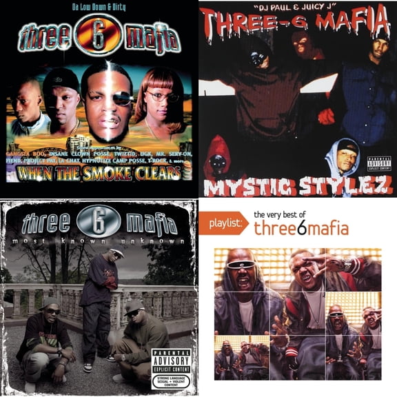 When The Smoke Clears & Mystic Stylez & Most Known Unknown (Revised Edition) & Playlist: Very Best Of Three 6 Mafia [CD Bundle]