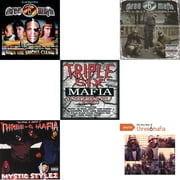 When The Smoke Clears & Mystic Stylez & Underground Vol.1 & Most Known Unknown Revised Edition & Playlist Very Best Of Three 6 Mafia [CD Bundle]