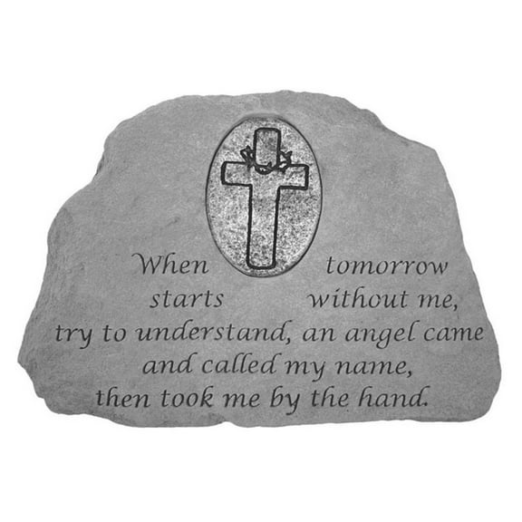 When Tomorrow Starts Without Me Memorial Stone With Personalized Insert