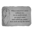 thumbnail image 1 of When Tomorrow Starts..." with Standing Angel Cast Stone Outdoor Decorative Stone, 1 of 1