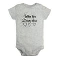 thumbnail image 1 of When Two Became Three Funny Rompers For Babies, Newborn Baby Unisex Bodysuits, Infant Jumpsuits, Toddler 0-24 Months Kids One-Piece Oufits (Gray, 6-12 Months), 1 of 4