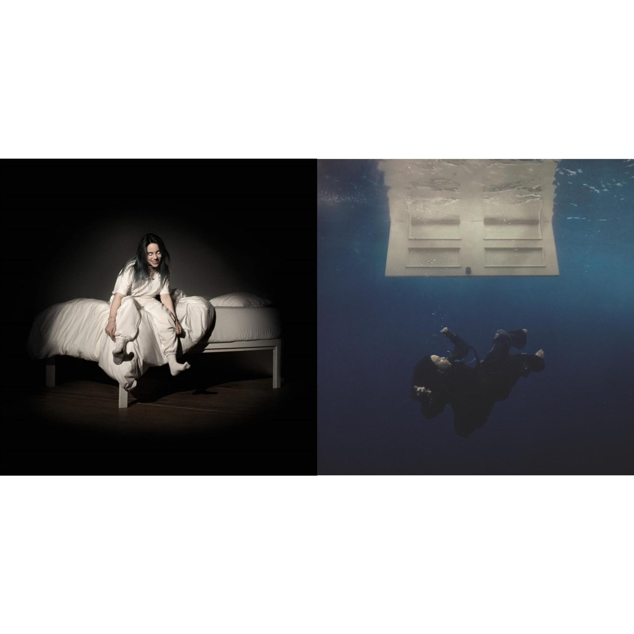 When We All Fall Asleep, Where Do We Go? (Pale Yellow LP Vinyl) & Hit Me Hard & Soft (Recycled Black LP Vinyl)