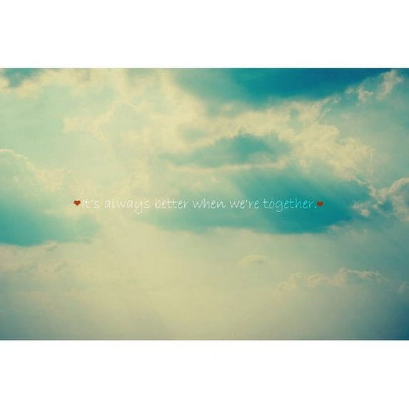 "When We're Together" Painting Print on Canvas