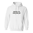 thumbnail image 1 of When Will This Staycation End? Adult Hooded Sweatshirt, 1 of 2