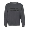 thumbnail image 1 of When Will This Staycation End? Crewneck Sweatshirt, 1 of 2