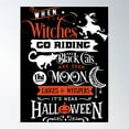 thumbnail image 1 of When Witches Go Riding Poster Wall Art, Modern Wall Decor For Living Room Bedroom, 12x18 UNFRAMED, 1 of 3