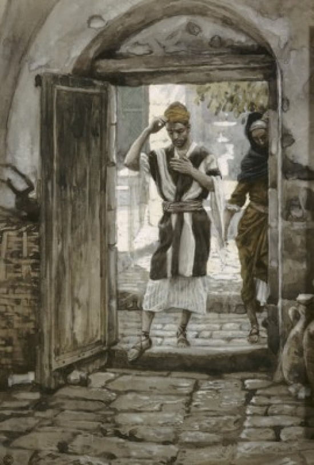 When Ye Come into a House Salute It James Tissot (1836-1902French) Canvas Art - James Tissot (18 x 24)