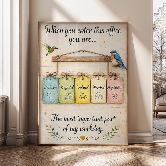 When You Enter This Appreciation Motivation Nurse Poster