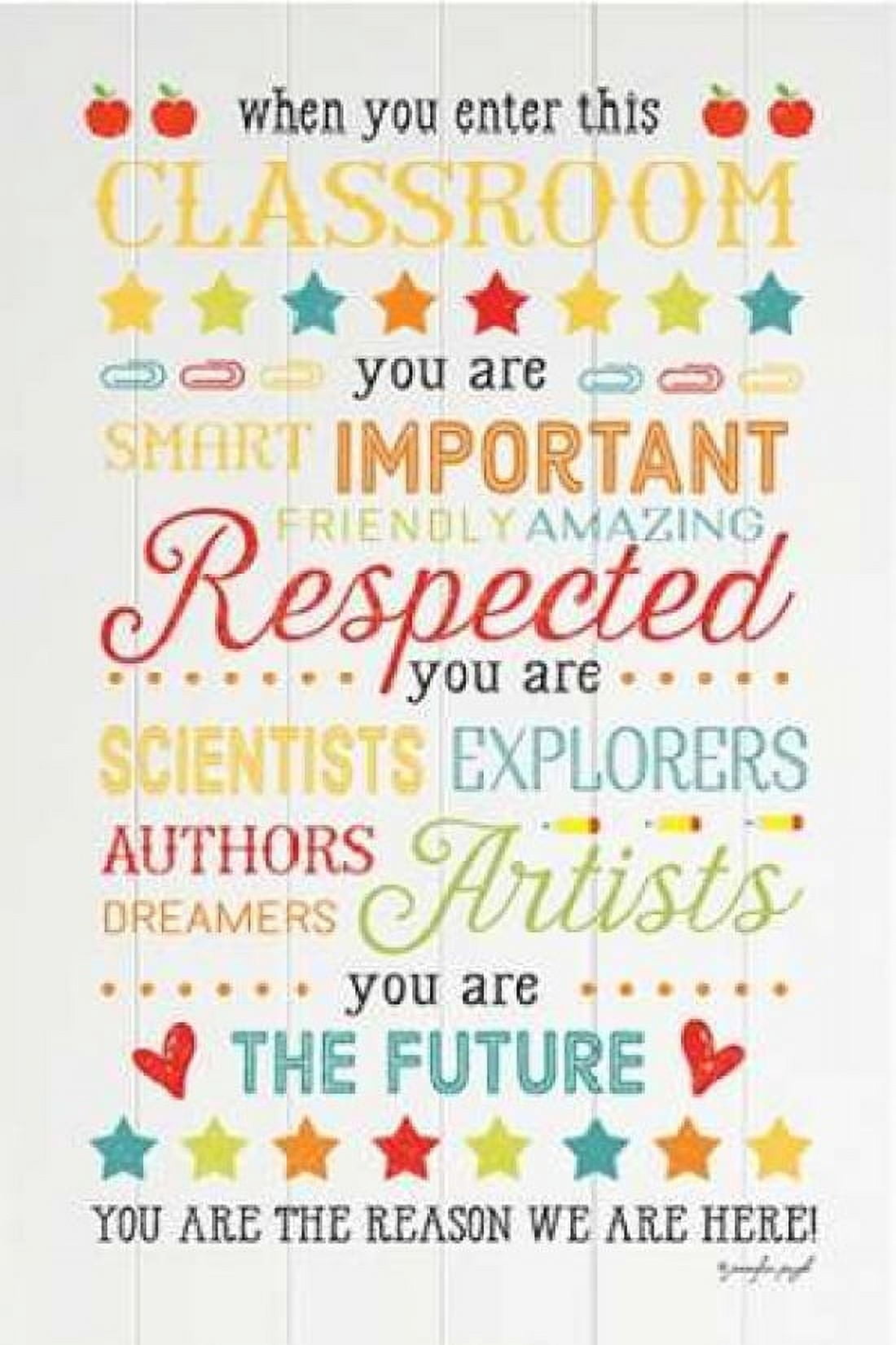 When You Enter the Classroom Canvas Art - Jennifer Pugh (12 x 18)