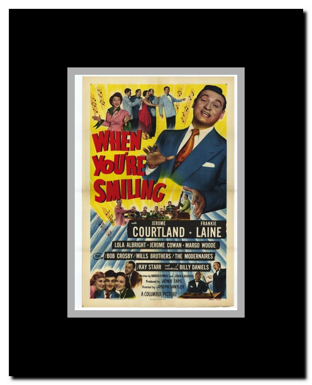 When You're Smiling Framed Movie Poster