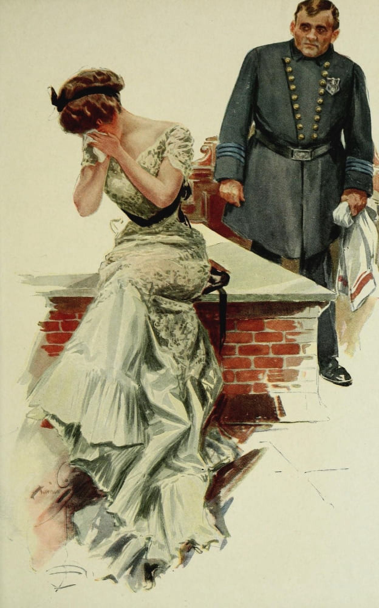 When a Man Marries 1909 Jilted Canvas Art - Harrison Fisher (18 x 24)