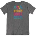 thumbnail image 1 of When in Doubt Pedal it Out T-Shirt Gifts for Bicyclist or Cyclist Men & Women Charcoal Grey, 1 of 8