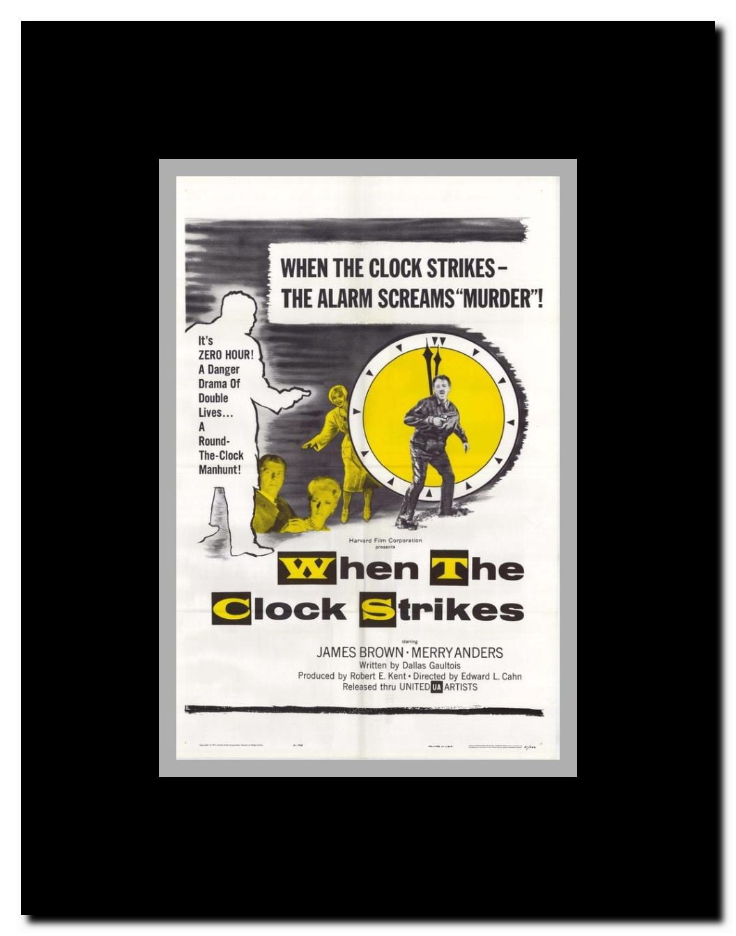 When the Clock Strikes Framed Movie Poster