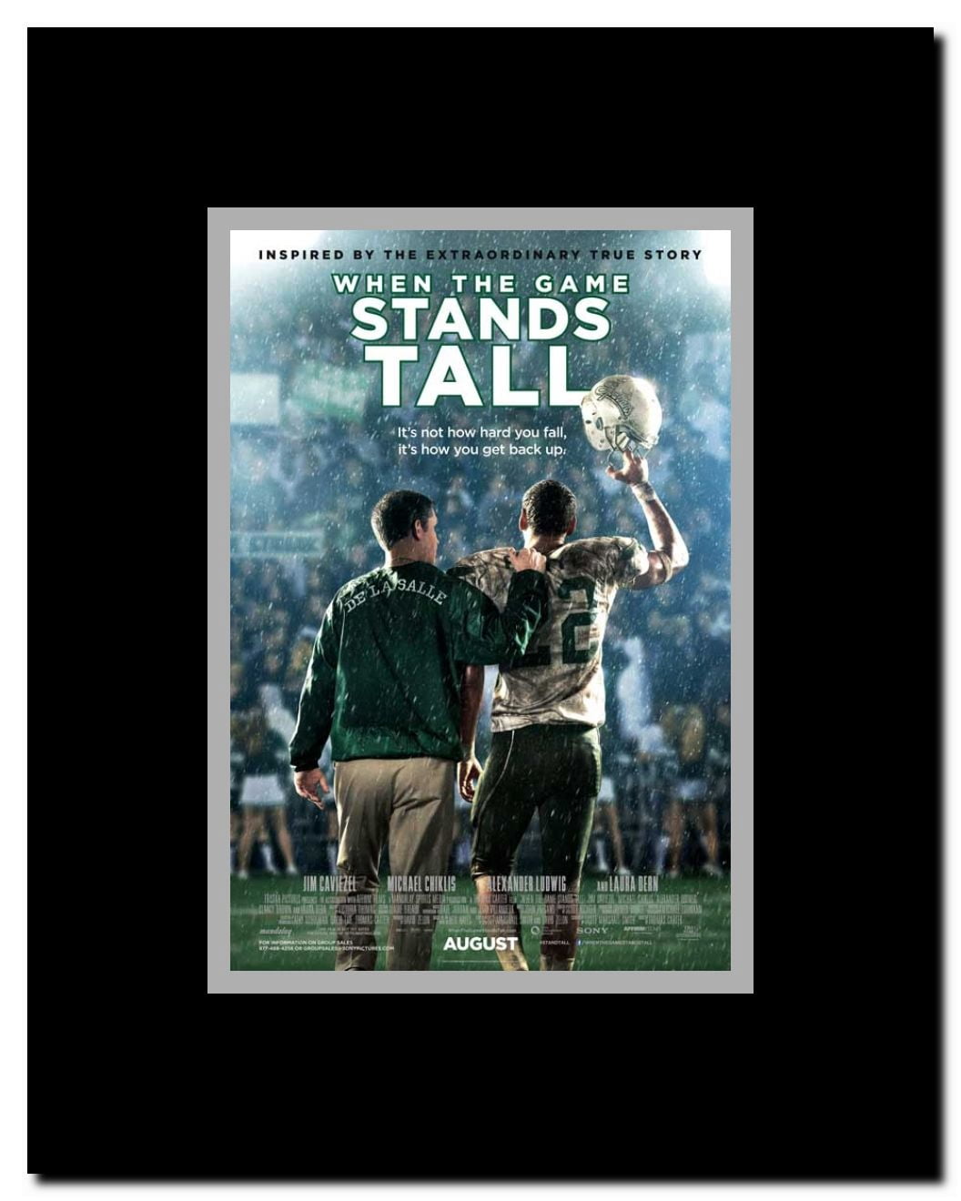 When the Game Stands Tall Framed Movie Poster