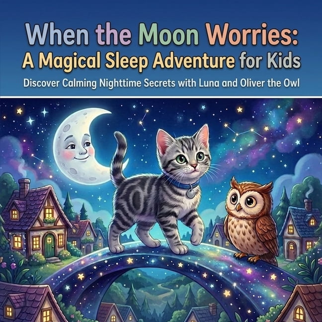When the Moon Worries: A Magical Sleep Adventure for Kids: Discover Calming Nighttime Secrets with Luna and Oliver the O, (Paperback)