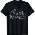 thumbnail image 1 of When the stars were made to worship Christian T-Shirt Black Medium, 1 of 4