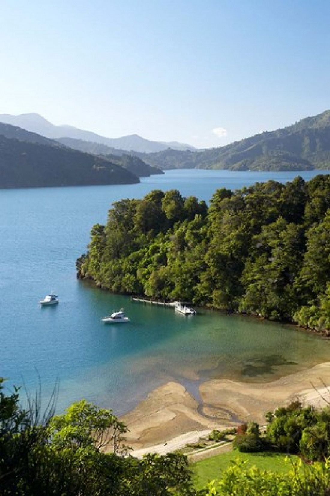 Whenuanui Becks Bay Marlborough Sounds South Island New Zealand Canvas Art - David Wall DanitaDelimont (17 x 26)