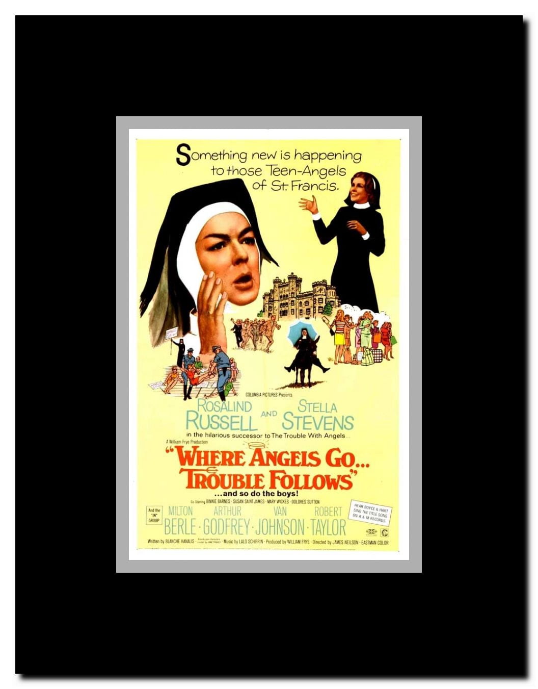 Where Angels Go Trouble Follows Framed Movie Poster