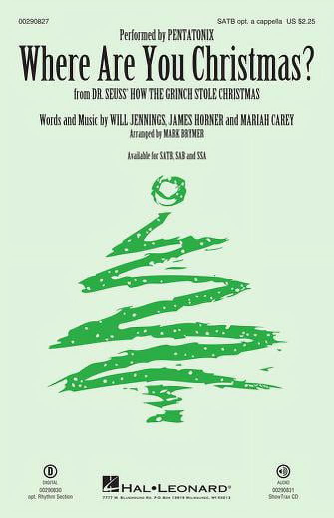 Where Are You Christmas? (Faith Hill) ShowTrax CD Where Are You Christmas Faith Hill