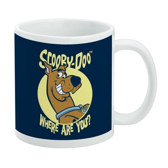 Where Are You Scooby-Doo Ceramic Coffee Mug, Novelty Gift Mugs for Coffee, Tea and Hot Drinks, 11oz, White