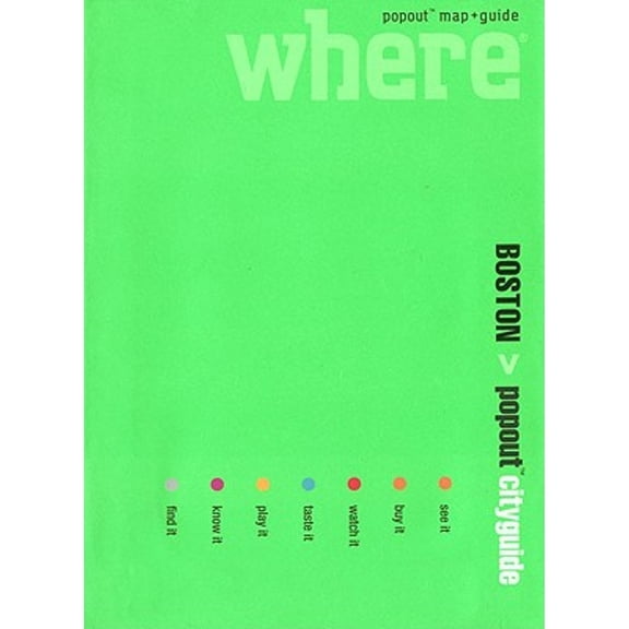 Where Boston Popout Cityguide (Hardcover) by Paula Rackow