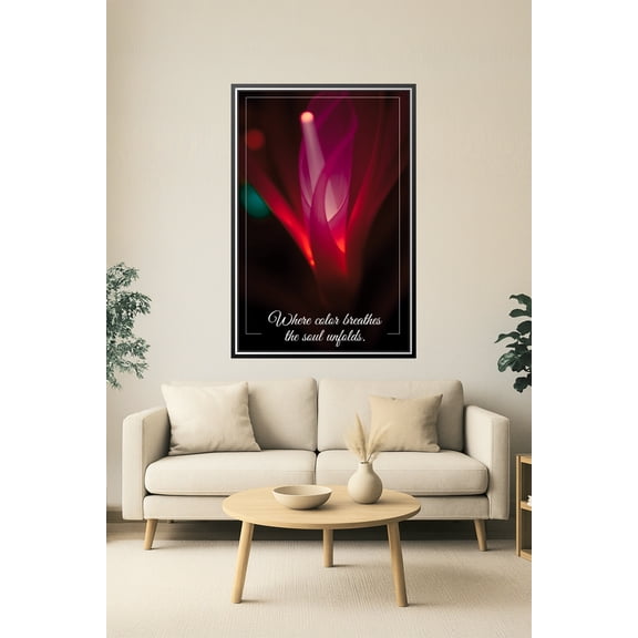 Where Color Breathes – Abstract Light Art Poster 【Photo Paper】