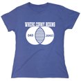 thumbnail image 1 of Where Corny Begins Dad Jokes Sarcastic Humor Novelty Funny Women's Casual Tees, 1 of 3