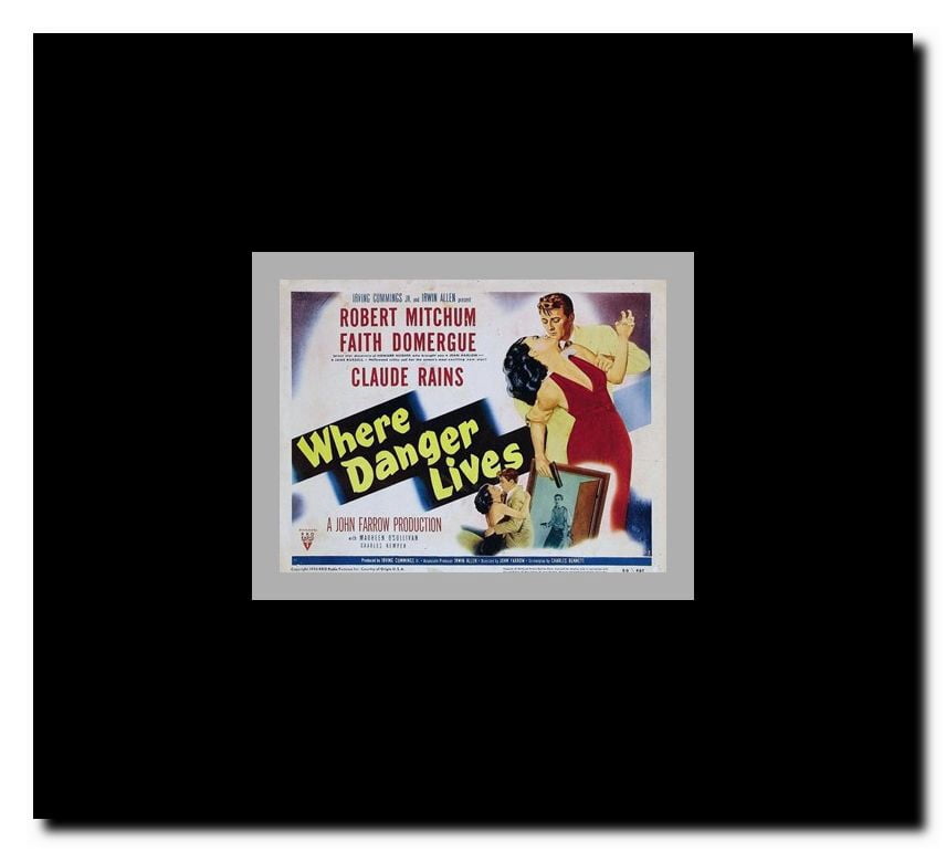 Where Danger Lives Framed Movie Poster