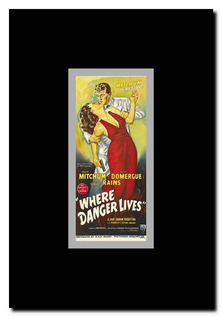 Where Danger Lives Framed Movie Poster