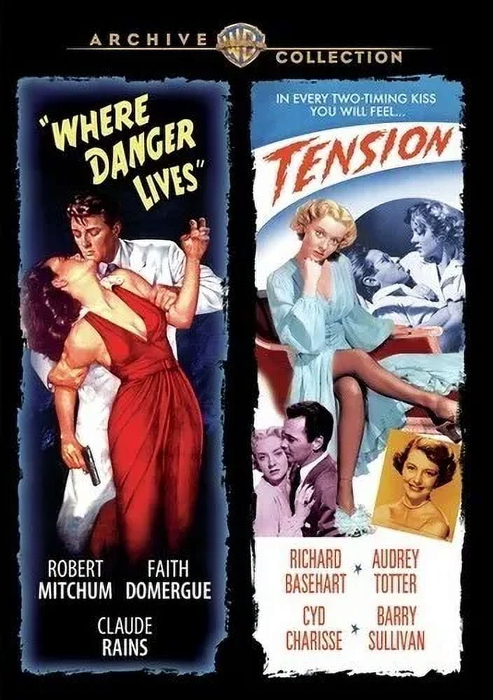 Where Danger Lives / Tension [New DVD] Full Frame, Mono Sound