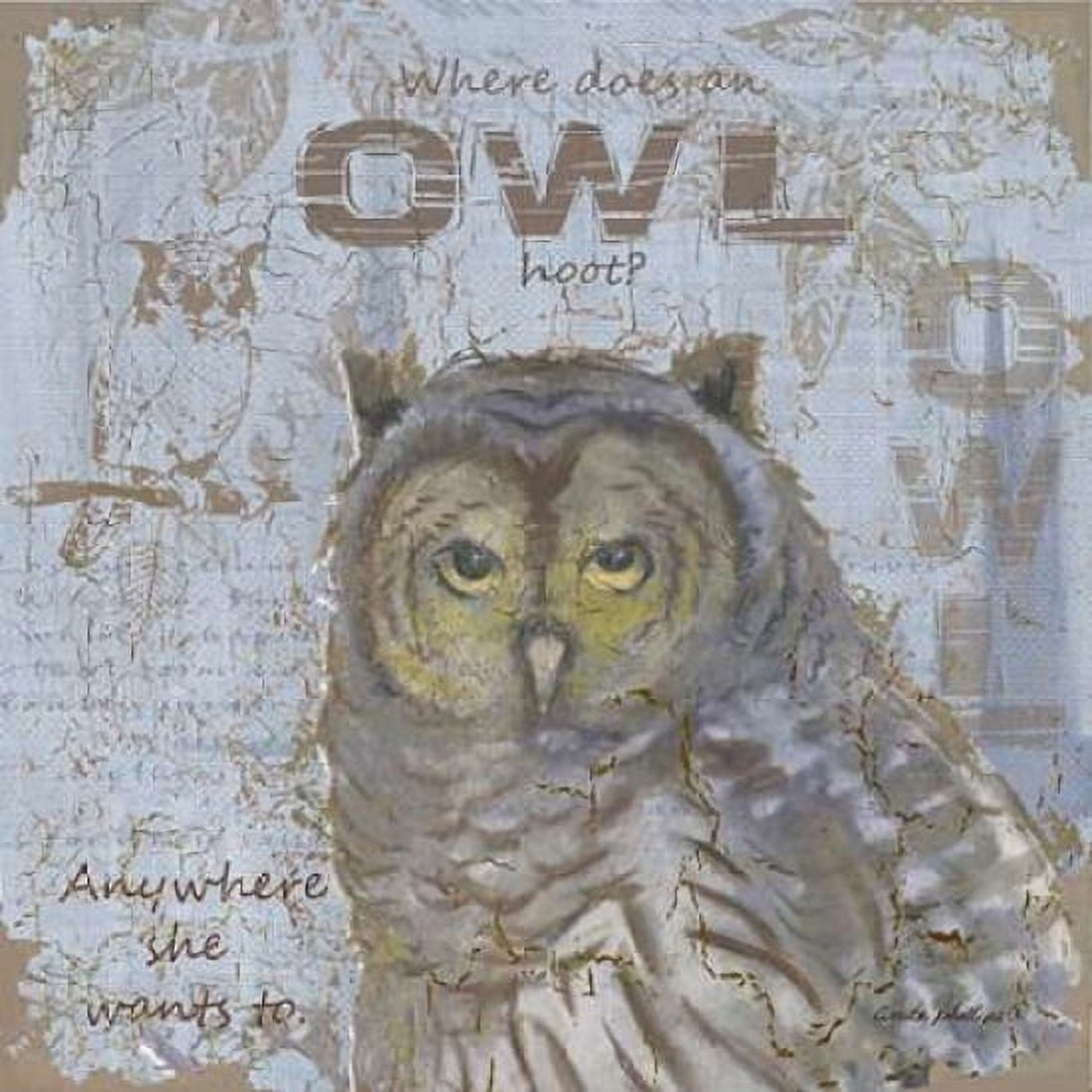 Where Does an Owl Hoot Canvas Art - Anita Phillips (24 x 24)