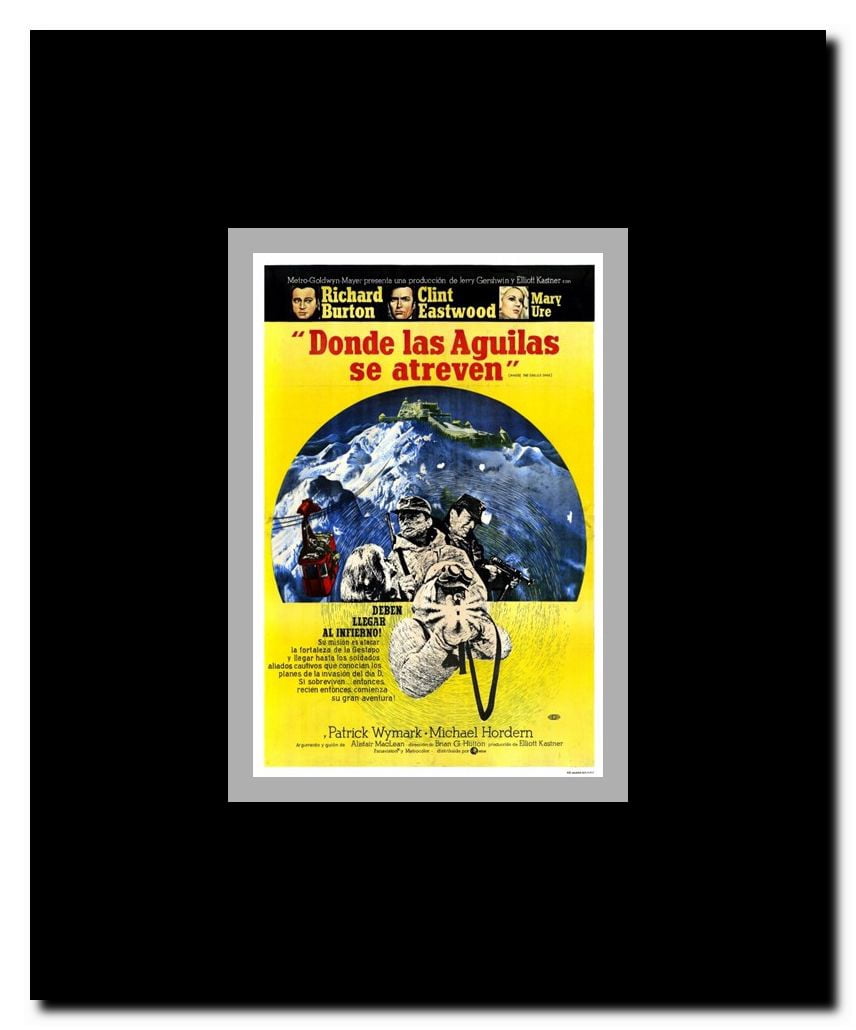 Where Eagles Dare Framed Movie Poster