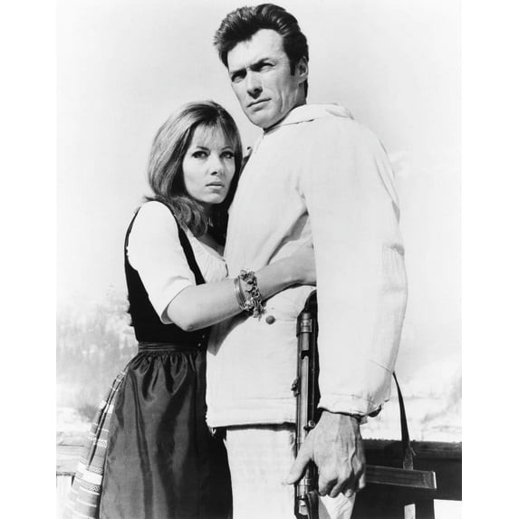 Where Eagles Dare From Left: Ingrid Pitt Clint Eastwood 1968 Photo Print (16 x 20)