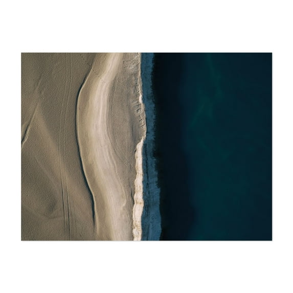 Where Earth Meets Water - Germany Photography Abstract Beach Coast Minimalist Seascape Nature Ocean Unframed Wall Art Print 11 x 14 inches