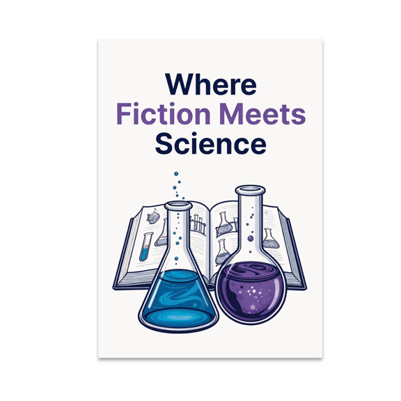 Where Fiction Meets Science - Science Nerd - 13x19 Poster Print